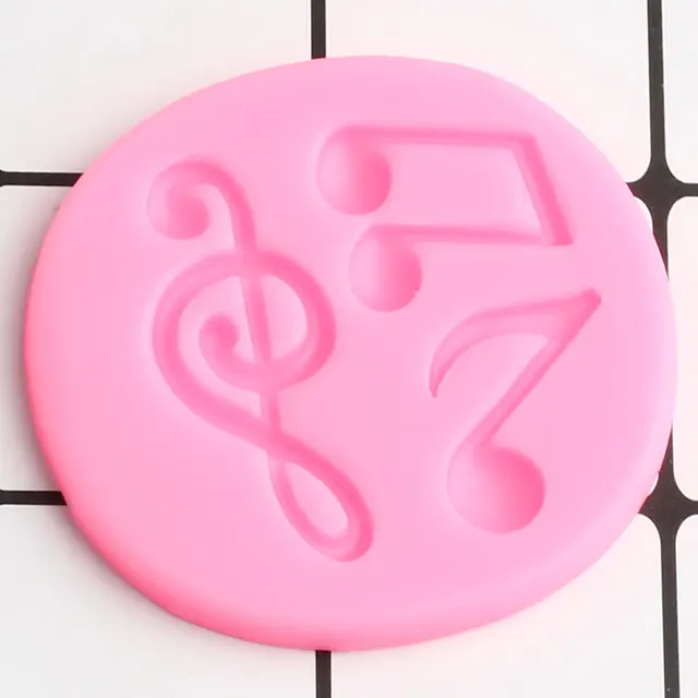 Musical Note Cake Border Szilikon Penész Cupcake Topper Fondant Sütemény Díszítő Szerszámok Polimer Agyag Cukorkák Csokoládé Gumpaste - Image 6