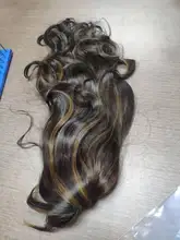 ALAN EATON-Peluca de cabello sintético para mujer afroamericana, cabellera artificial largo ondulado con flequillo, color negro, marrón y dorado, resistente al calor