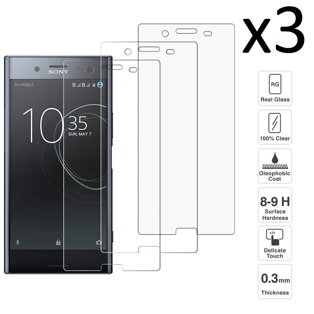 Sony Xperia Premium XZ набор из 3 предметов закаленное стекло Защита для экрана антирашпион
