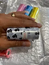 Bolsa para popó de residuos Degradable para mascotas, 11 Uds., con bolsa de impresión para perro, bolsa de limpieza Degradable para residuos de mascotas, Bolsa para popó s