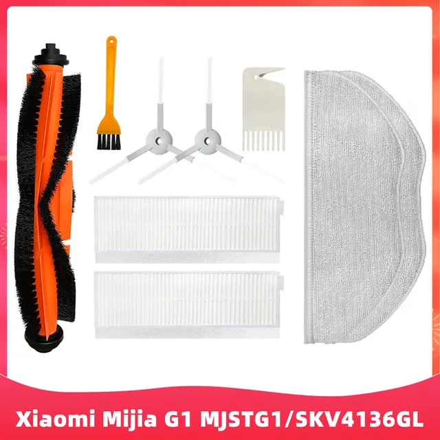 Replacement For Xiaomi Mijia G1 MJSTG1 SKV4136GL Mi Robot Vacuum Mop Essential Cleaner Parts Main Side Brush Hepa Filter Mop Rag Set A
