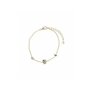 

Silver Bracelet Gold Bathroom Skull Lightning Star SALVATORE