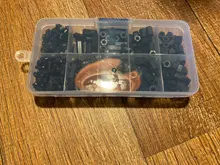 Tornillo de nailon M3NH1 M3, separador de nailon hexagonal Blanco/Negro, cabeza plana, espaciado de plástico de nailon, tuercas, 300 Uds.