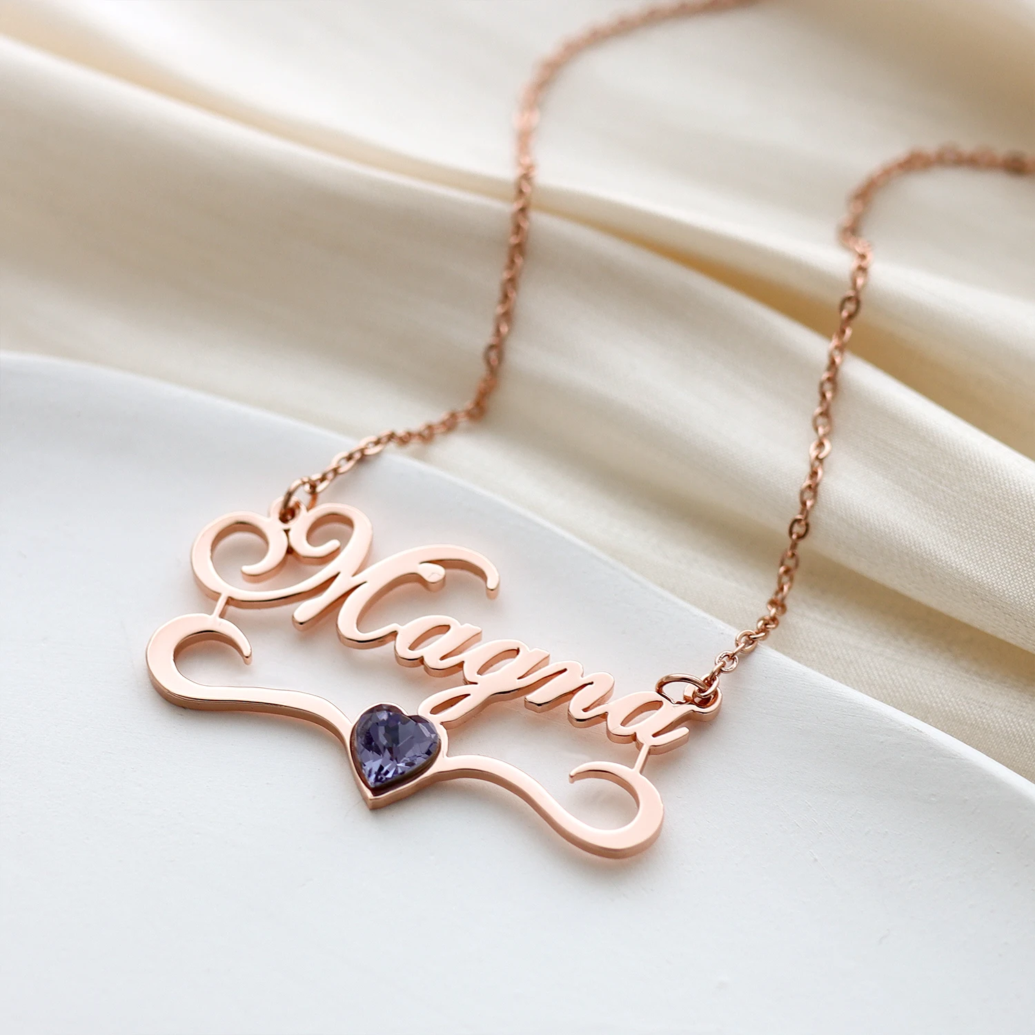 Custom Gold Name Necklace Gilded 