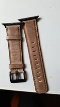 Correa de cuero de vaca Retro para Apple watch banda 44mm 40mm iWatch banda 42mm 38mm reloj pulsera Apple watch 5 4 3 21 38/42 44mm