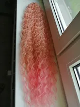 DinDong-Extensión de cabello trenzado de ola de mar, mechones de ondas profundas, cabello sintético de ganchillo con giro profundo, 32