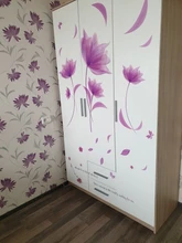 Flowers-Wall-Sticker Wallpaper Decals Background Decoration Romantic Bedroom Living-Room