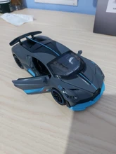 1/32 Aleación de Bugatti DIVO Super deportes juguete de modelo de coche fundido a presión atrás sonido Luz Juguetes vehículo para los niños regalo de los niños