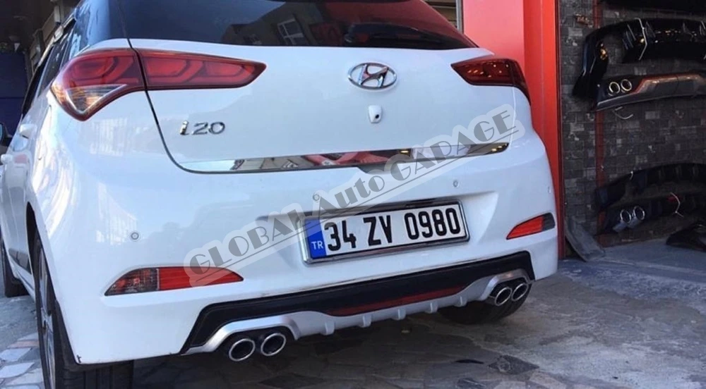 For Hyundai I20 Diffuser 2014 2015 2016 2017 2018 Rear Bumper Extension