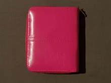 Cartera corta de PU para mujer, monedero pequeño rojo con cremallera y botón, monedero con bolsillo para monedas, gran oferta