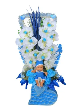 

Bahat Welcome Baby Boys Room Artificial Baby Flower