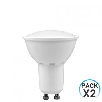 

Pack 2 LED bulbs Spotlight GU10 3,5W Equi.25W 240lm 3000K 15000H 1Primer Low Cost