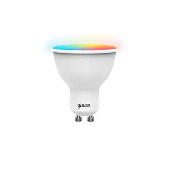 

Lamp led Gauss Smart MR16 GU10 230 V 6 W spot matte 440, RGBW, with dimmer