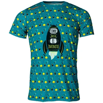 

Short Sleeve T-Shirt Luanvi Corre Hasta El Infinito Blue