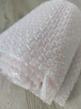 Mini rollo de burbujas de aire en forma de corazón para fiestas, rollo de espuma para regalos, decoración de boda, urdimbre, color rosa, 20cm x 5m