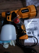 DEKO-PISTOLA DE PULVERIZACIÓN, pulverizador de pintura eléctrico de alta Casa de poder, 220V, 3 boquillas, fácil de rociar y limpiar, perfecto para principiantes