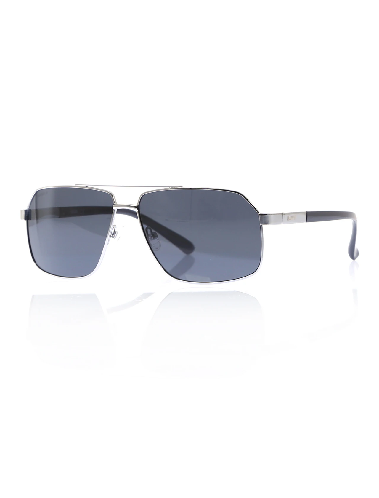 

Men's sunglasses hw 1737 03 metal silver organic square square 62-13-136 hawk