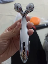 Rodillo masajeador de Estiramiento facial 3D, instrumento de masaje de Metal + ABS, rodillo giratorio 360, con forma de Y para Estiramiento facial Y eliminación de arrugas