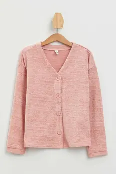

DeFacto Autumn Girl Cardigan Kids Fashion V-neck Knitted Cardigan High Quality Girls Casual Coats New - M5017A619WN