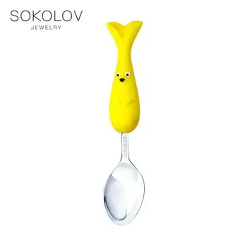 

Children's spoon Sokolov, fashion jewelry, silver, 925, women's/men's, male/female