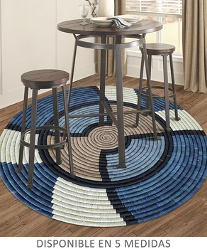 

VILBER African Prints. Vinyl carpet. Round. Tribe COLOR 03