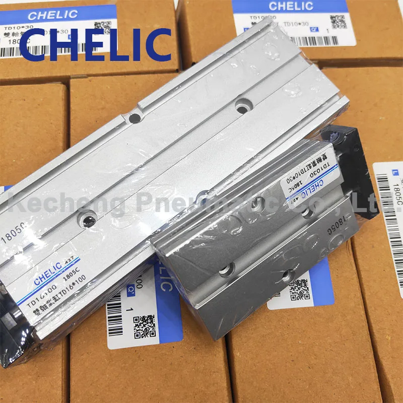 CHELIC TD32 Тип диаметр 32 мм ход 10-250 мм двухосный цилиндр двойной стержень цилиндр
