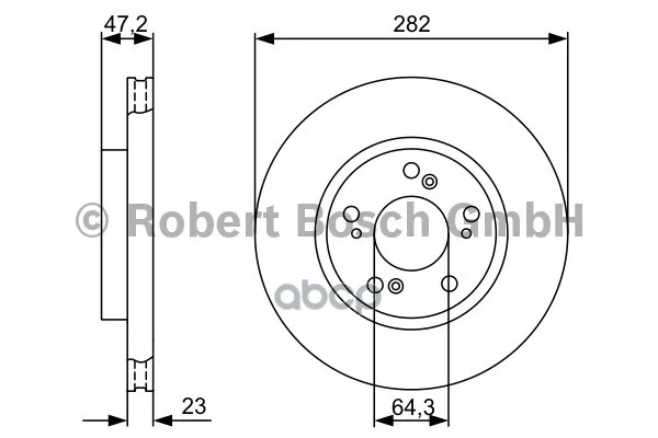 Тормозной Диск 0986479365 Bosch арт. 0986479365