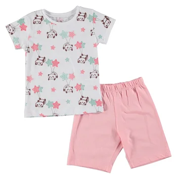 

ebebek For My Baby Panda Feature Printed Short Sleeve Girl Pyjamas