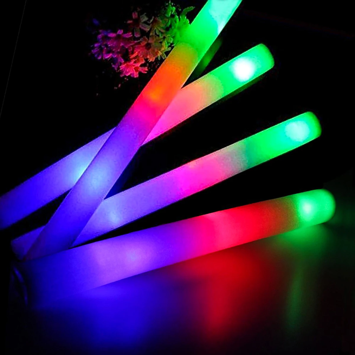 Colorful Foam Sponge Activity Luminous Stick-1 Group of 22