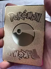 Juego de cartas de Pokémon de Metal francés para niños, colección de cartas de Pokémon de oro, Charizard, Pikachu, modelo de figura de acción, 19 estilos, nuevo