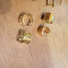 Pendiente de cartílago falso para mujeres y hombres, Clips de oreja sin Piercing, de hojas doradas, joyería, regalos al por mayor