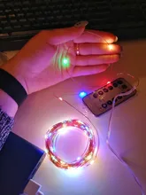 String-Light Timing-Battery Christmas-Decoration Remote-Control Festive Party Copper