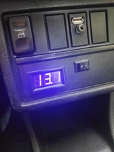 Voltímetro Digital para coche y motocicleta, voltímetro Digital de CC 4,5 V a 30V, Panel de medidor de voltaje rojo/azul/verde, 6V 12V, motocicleta electromóvil