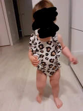 Bañador sin mangas con volantes de leopardo para niños pequeños, traje de baño de una pieza, conjuntos de playa
