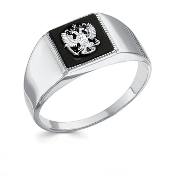 

Silver ring with Onyx sunlight sample 925