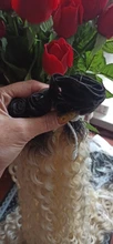 Anjo Plus RYLAI-extensiones de pelo rizado mechones, pelo sintético, 300g, para cabeza completa, 26-30 pulgadas, negro, marrón, degradado