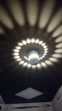 LED Wall Light-Effect Lobby Remote-Controller Spiral-Hole Home-Decoration Colorful RGB