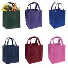 500 шт/партия многоразовая черная Нетканая тканевая сумка-шоппер С Длинными Ручками вместительная Экологичная сумка для продуктов сумка для переноски