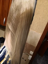 Coletero largo y recto de 22 pulgadas, extensión de cola de pelo sintética resistente al calor, Color degradado