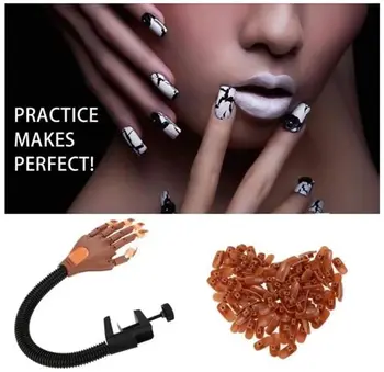 

Adjustable workout fake nail art practice hand model practice apprenticeships Finger Refit model Tips