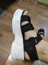 TUINANLE-Sandalias de gladiador con plataforma para Mujer, zapatos de verano a la moda, gruesas, para playa, de tela vaquera, cómodas, 2021