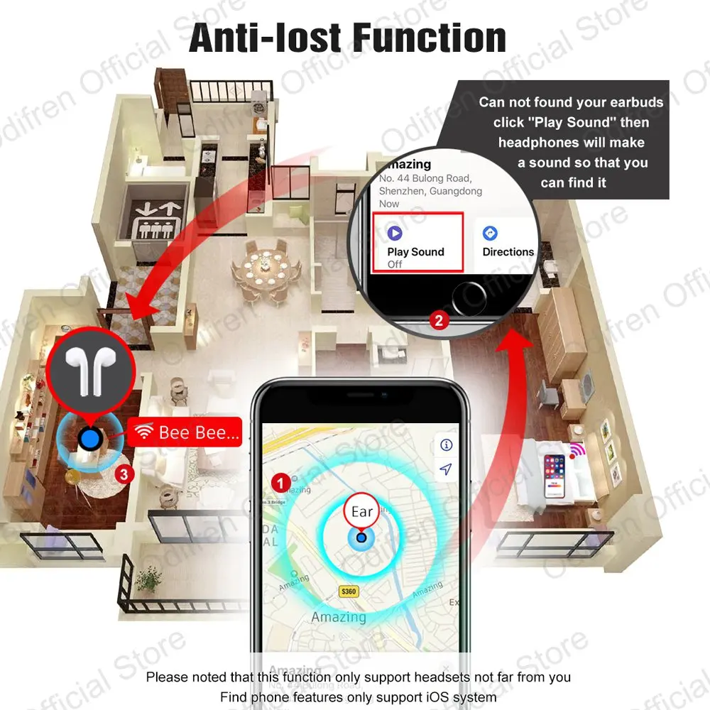 Cena Super Air 2th bezprzewodowe słuchawki zmień nazwę znajdź mój telefon wykrywanie douszne słuchawki Bluetooth KO i60 i100 i200 i9000 TWS