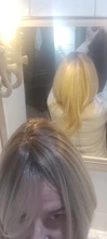 JONRENAU-Peluca de cabello sintético con flequillo para mujer, pelo largo de onda Natural resistente al calor, color rubio medio, no brillante
