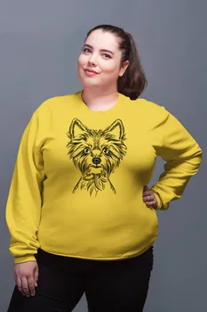 

Angemiel Wear Sweet Yorkie Yellow Women Sweatshirts