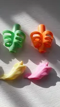 8 unids/set niños lápiz titular herramientas de silicona de dos dedos ergonómico postura herramientas de corrección lápiz agarre corrector de escritura para lápiz