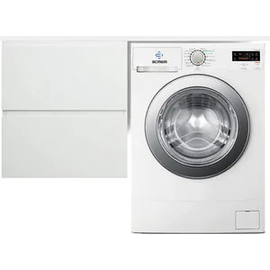 

Cabinet with sink esthete Dallas Lux 130l suspended, over washing machine, two drawers, White (фр-00002222)