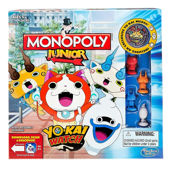 Permainan Papan Hasbro MONOPOLI Джуниор Yo-Kai Jam Tangan - AliExpress