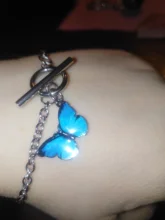 Pulseras de mariposa para parejas, brazaletes de diseño Ins para mujer, estudiantes, novia, hermana, regalo, Charms