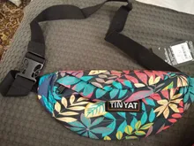 TINYAT hoja de impresión pack bolsa cintura para las mujeres de los hombres de moda Casual hombres cinturón de bolsa de mujer bolsos con forma de Banana chico bolsas de Fanny pack