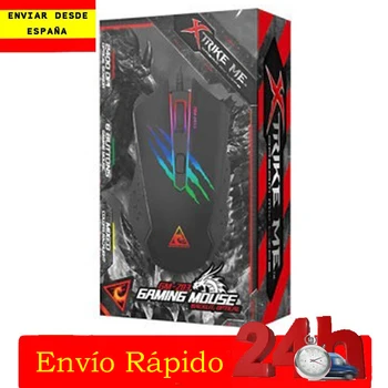 

Mouse Gaming backlit 2400 DPI 6 buttons GM203, with usb cable, featuring light